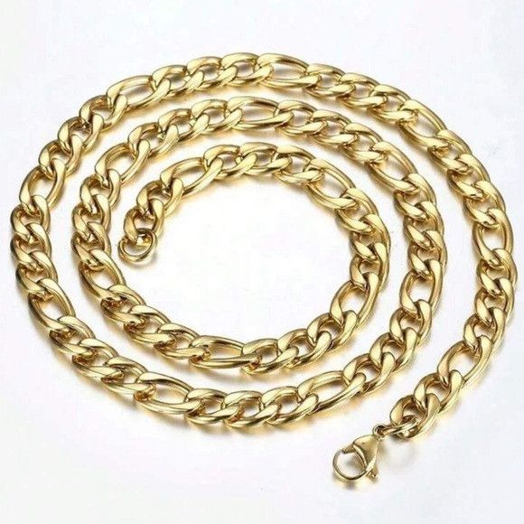 Other Men Gold Stainless Steel Chain Necklace Size ONE SIZE - 3 Thumbnail