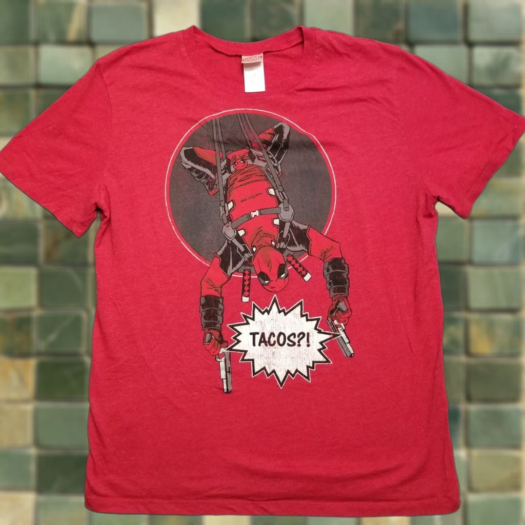 Vintage Marvel Shirt Mens Large Red Ant Man Tacos Short Sleeve Crewneck End Game Casual Size US L / EU 52-54 / 3 - 1 Thumbnail