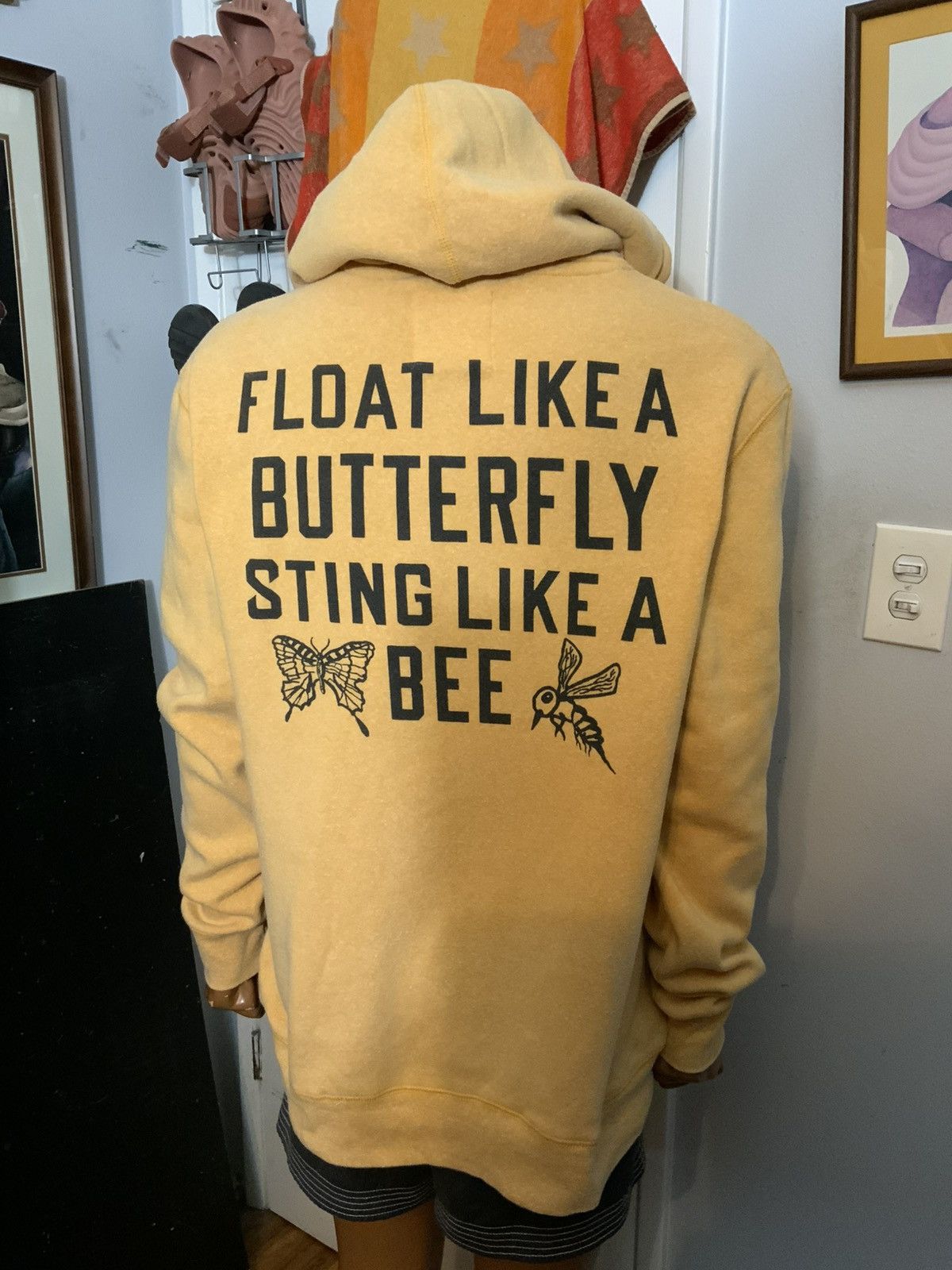 Other Roots Of Fight Muhammad Ali Float Boxing Pullover Hoodie Size US XL / EU 56 / 4 - 10 Thumbnail