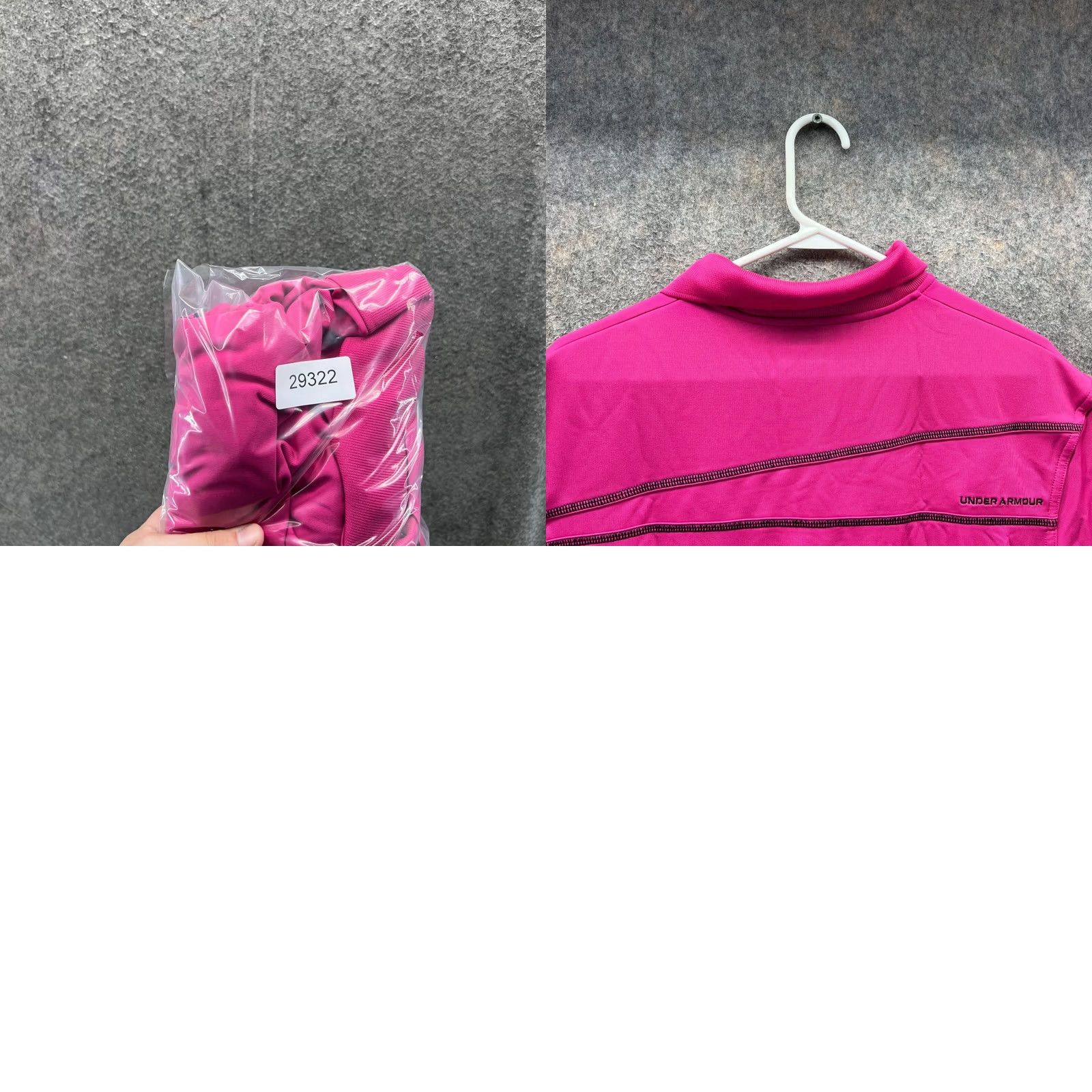 Under Armour VINTAGE Under Armour Polo Shirt Men L Pink HeatGear Golf Athletic UA Shirt Short Sleeve Collared Button Logo All Seasons Regular Mens Size US L / EU 52-54 / 3 - 9 Thumbnail
