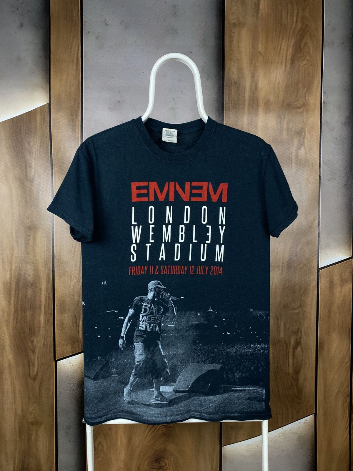 Eminem 🎙️Vintage 2014 T-Shiry Eminem London Wembley Stadium Rap Tee🎙️ Size US S / EU 44-46 / 1 - 1 Thumbnail