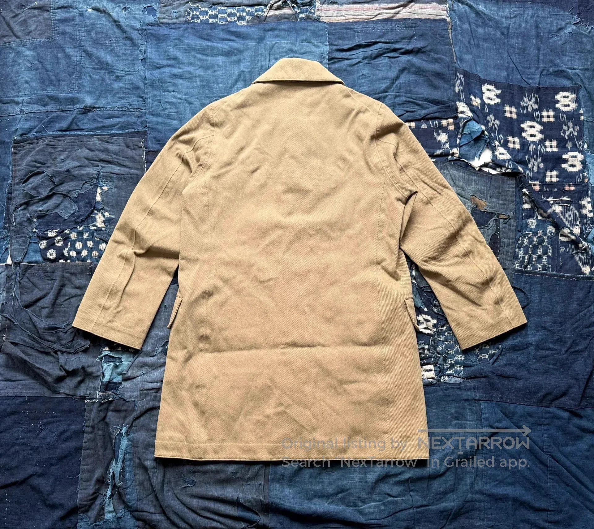 Visvim Beige Long Coat with Collar and Pockets. Size US L / EU 52-54 / 3 - 3 Thumbnail