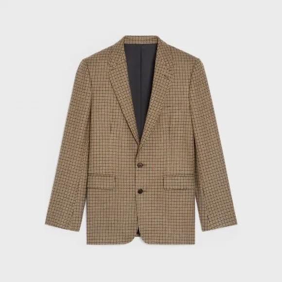 Celine $3.2 FW22 Celine Boy Doll check jacket Hedi tournon blazer Size 38R - 4 Thumbnail