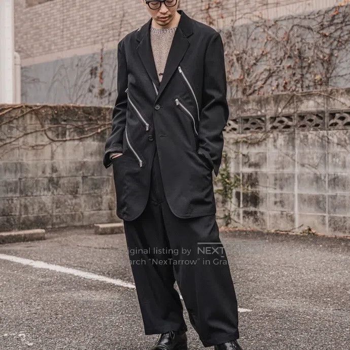 Yohji Yamamoto Yohji Yamamoto 22ss 22 mainline style plant-dyed diagonal Size US L / EU 52-54 / 3 - 8 Thumbnail