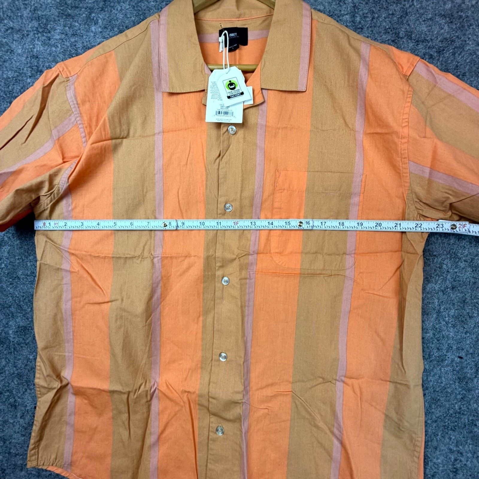 Obey Obey Worldwide Shanty Shirt Tan Leather Indie Sleaze Earthy Size US L / EU 52-54 / 3 - 3 Thumbnail