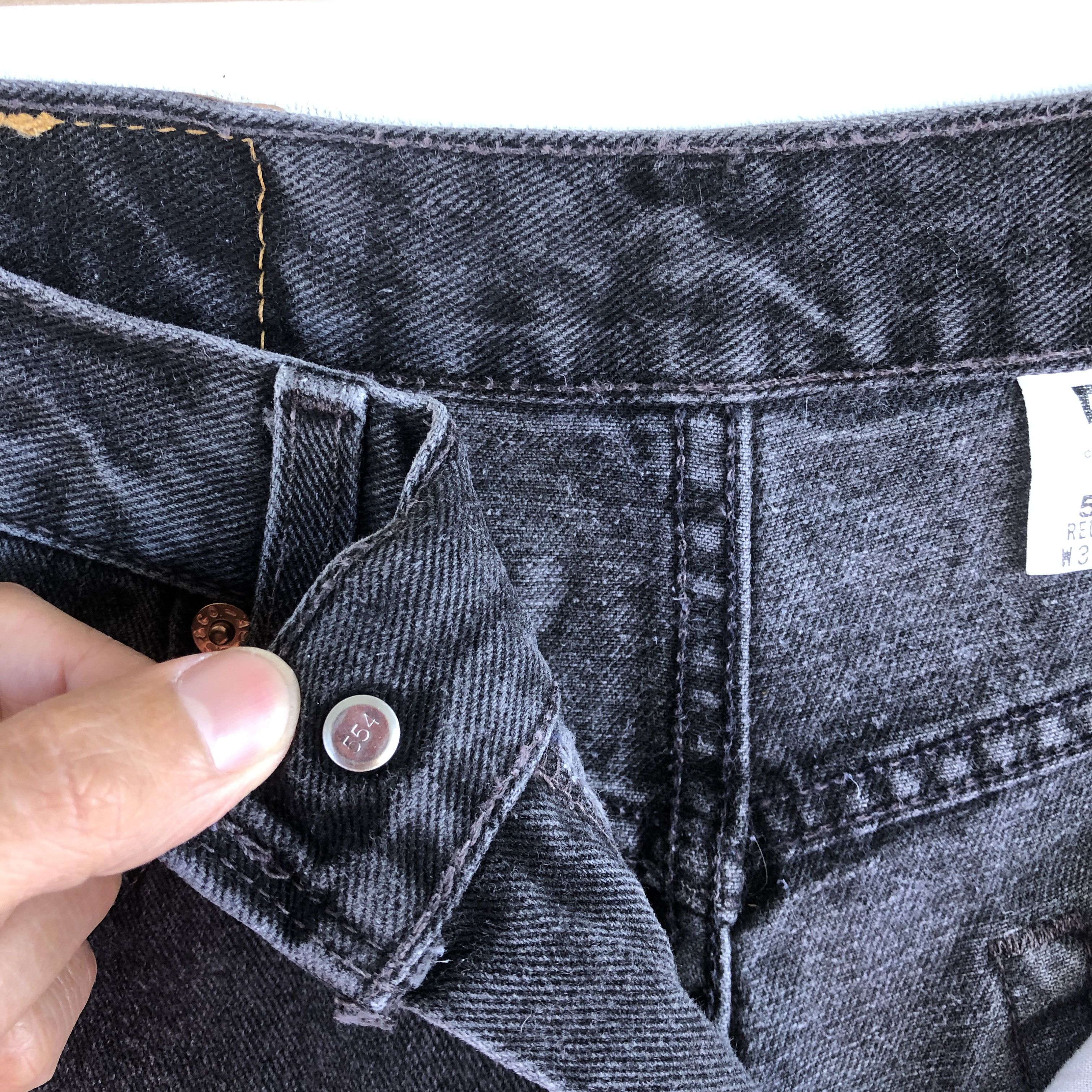 Levi's Vintage Levis Faded Black Jeans Levi's 550 Denim Pants Size 28" / US 6 / IT 42 - 6 Thumbnail