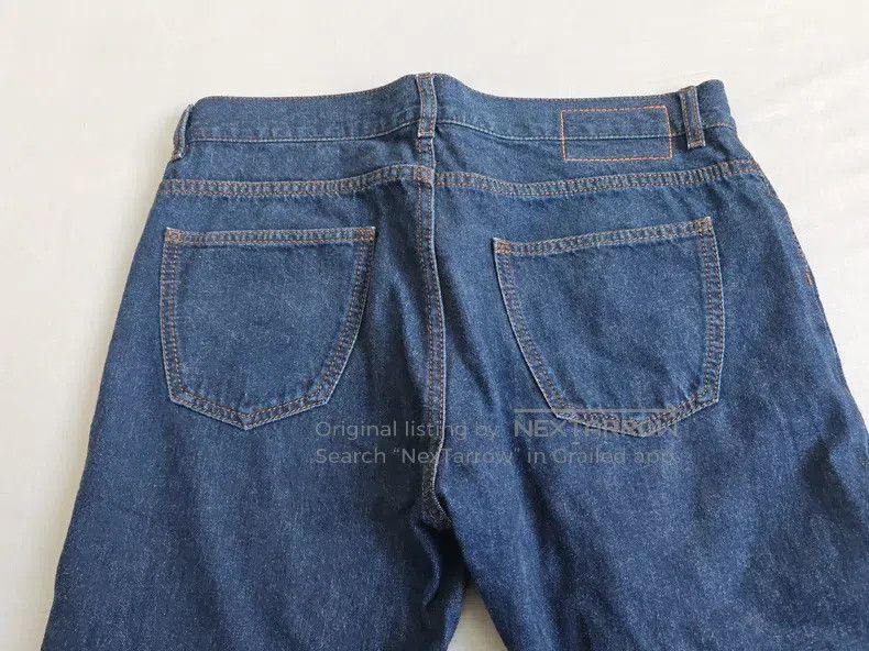 Hermes Hermes Men's Casual Denim Pants, Deep Blue, Pure Cotton, L Size US 40 / EU 56 - 7 Thumbnail
