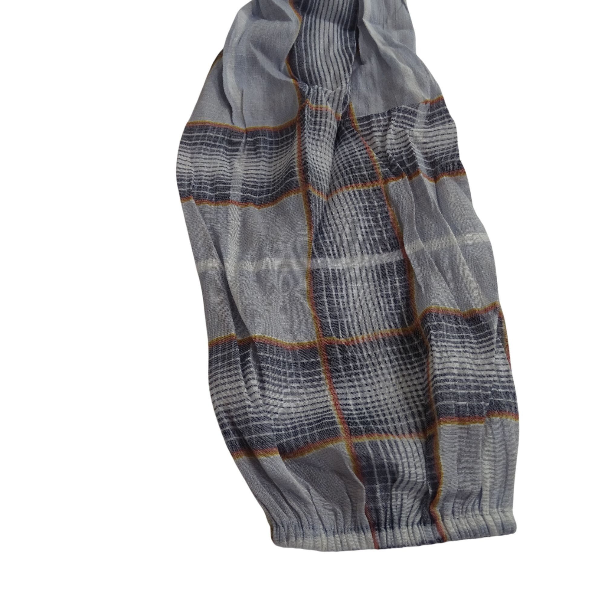 Lauren Conrad LC Lauren Conrad Long Sleeve Gray Plaid Babydoll Top Size XS Size XS / US 0-2 / IT 36-38 - 4 Thumbnail