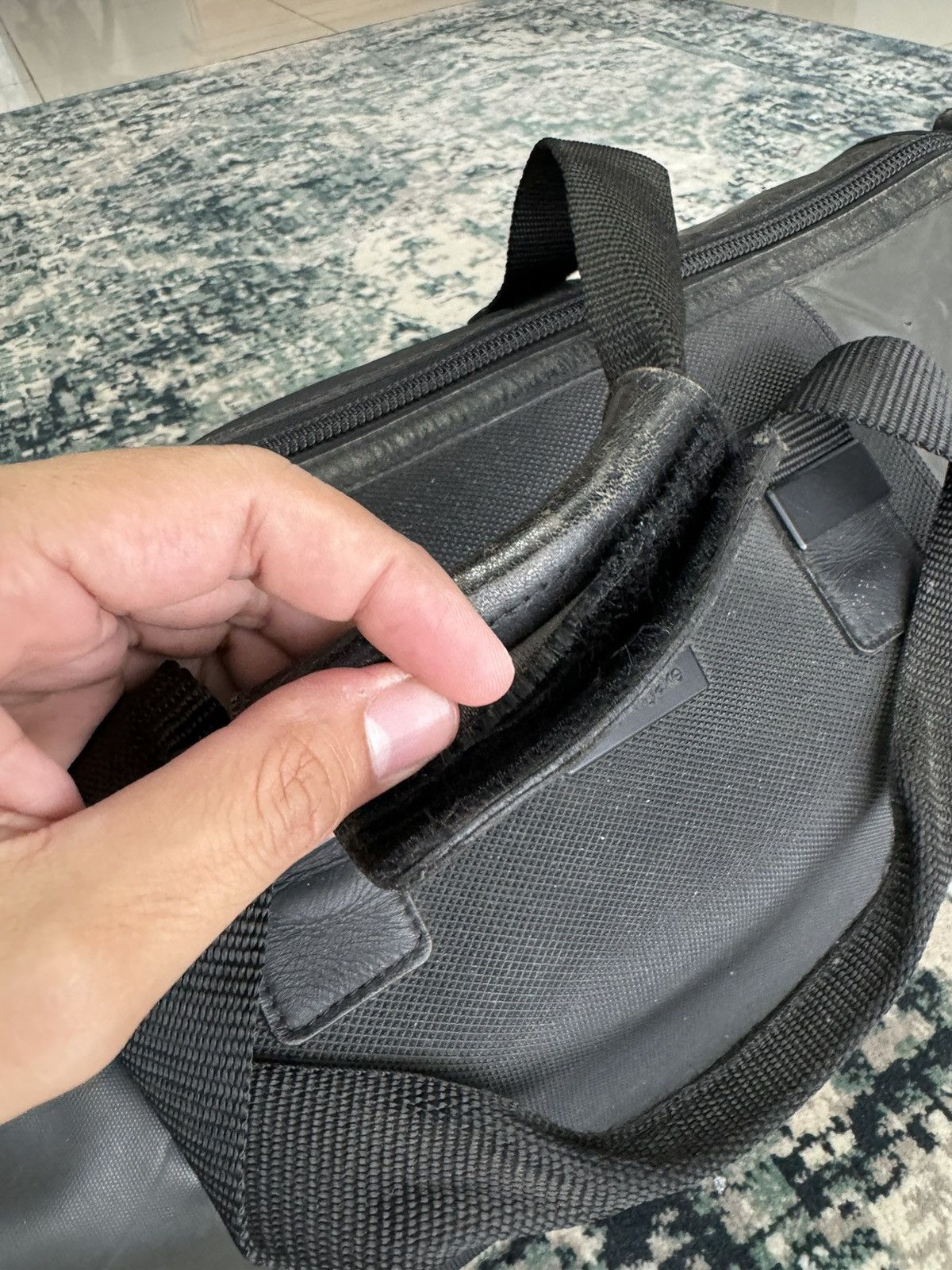 Issey Miyake × Vintage VTG ISSEY MIYAKE CANVAS & LEATHER TRAVEL BAG Size ONE SIZE - 8 Thumbnail