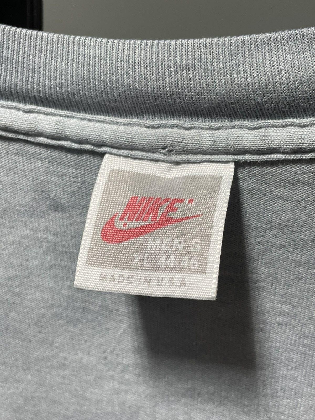 Vintage NOT TODAY JESUS Nike grey tag 90s inside out tee text art Size US L / EU 52-54 / 3 - 5 Thumbnail