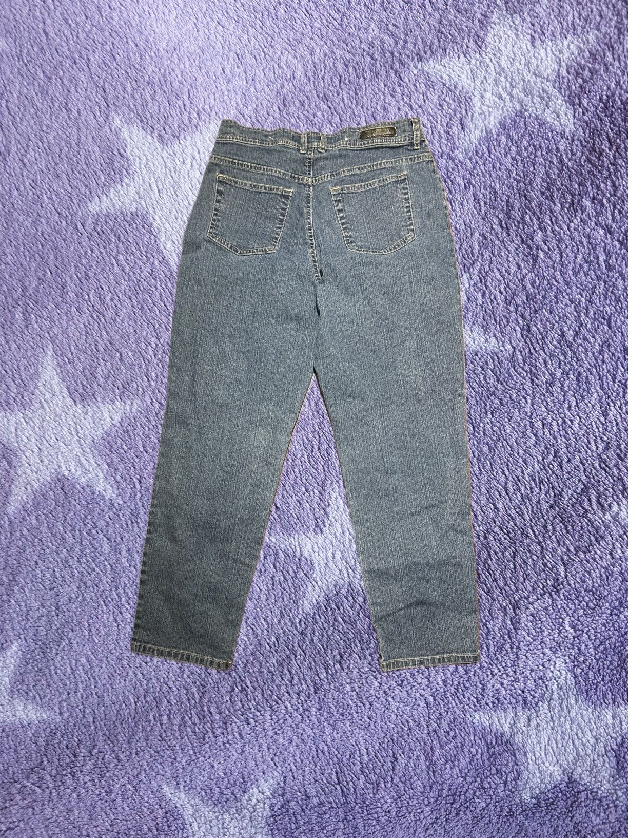 Gloria Vanderbilt × Vintage Navy Blue Baggy Jeans Size 34" / US 12 / IT 48 - 4 Thumbnail