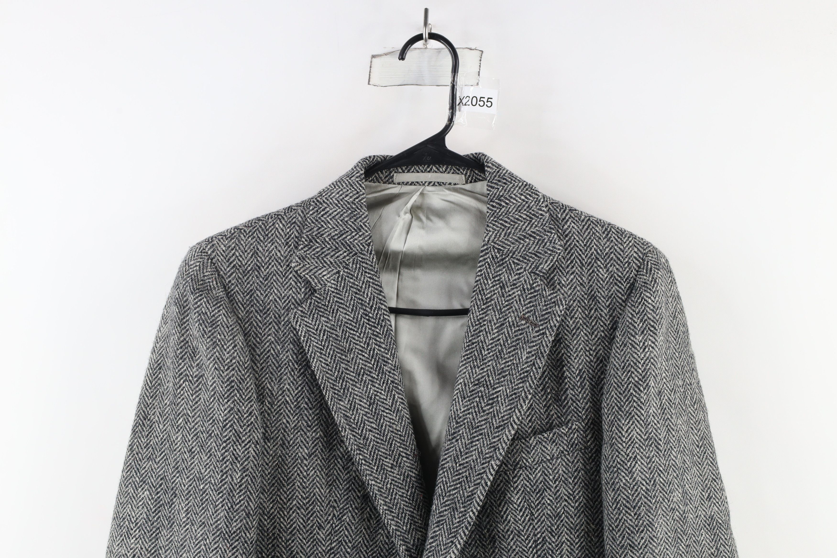Vintage Vintage 60s Rockabilly Tweed Herringbone Suit Coat Jacket Size US M / EU 48-50 / 2 - 2 Thumbnail