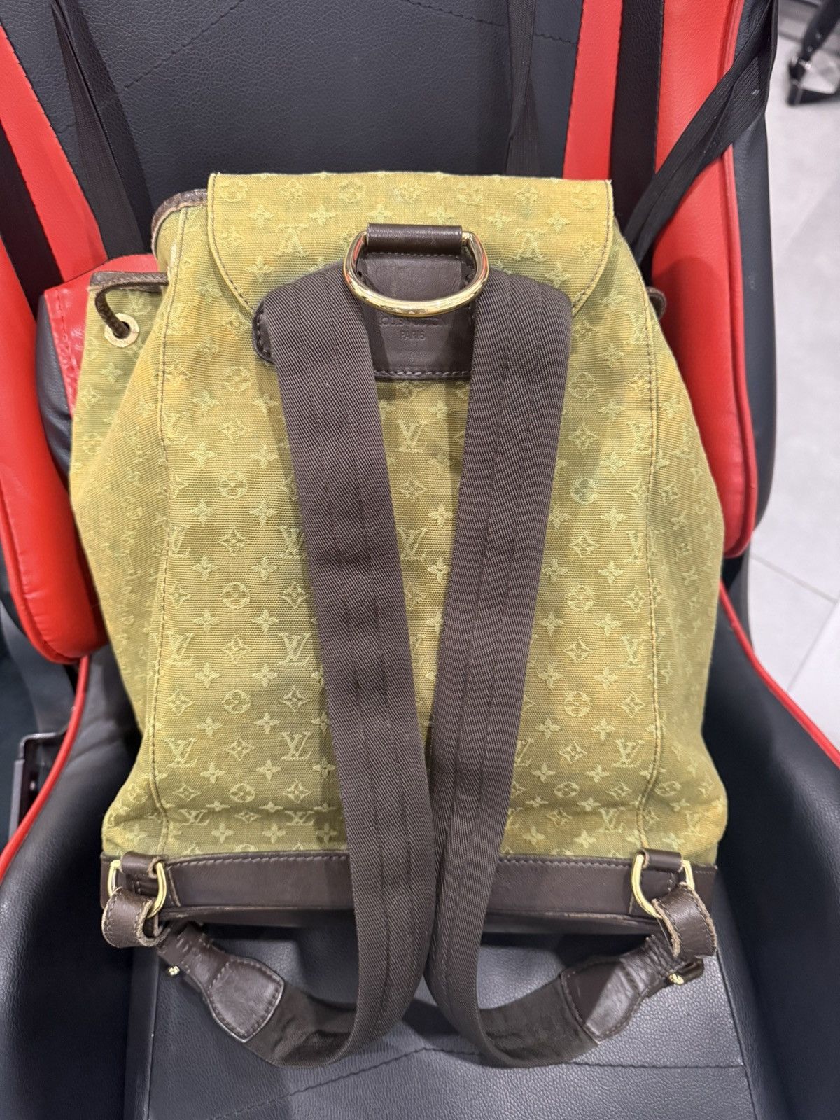Louis Vuitton Louis Vuitton Mini Lin Monogram Montsouris Backpack Size ONE SIZE - 4 Thumbnail