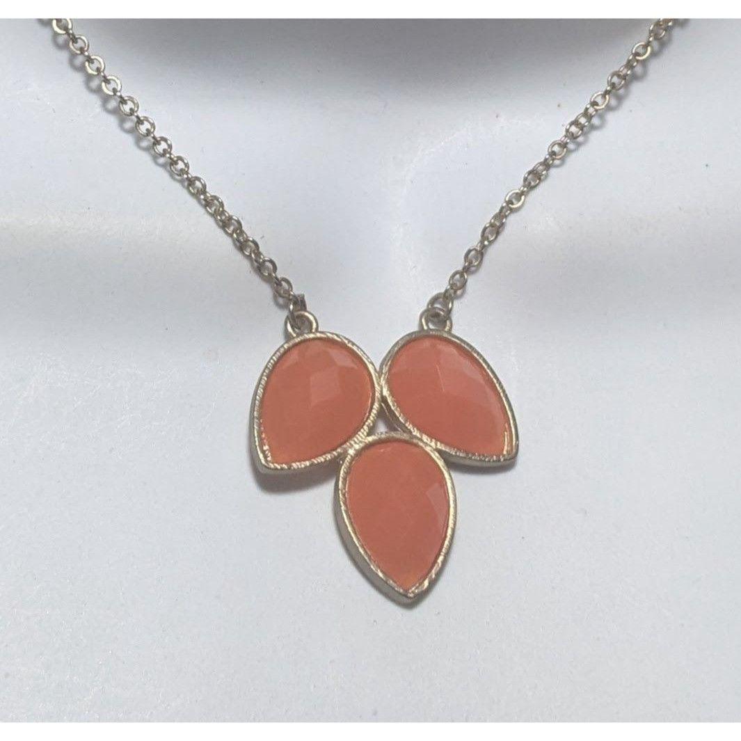 Other Orange And Gold Floral Necklace Size ONE SIZE - 6 Thumbnail