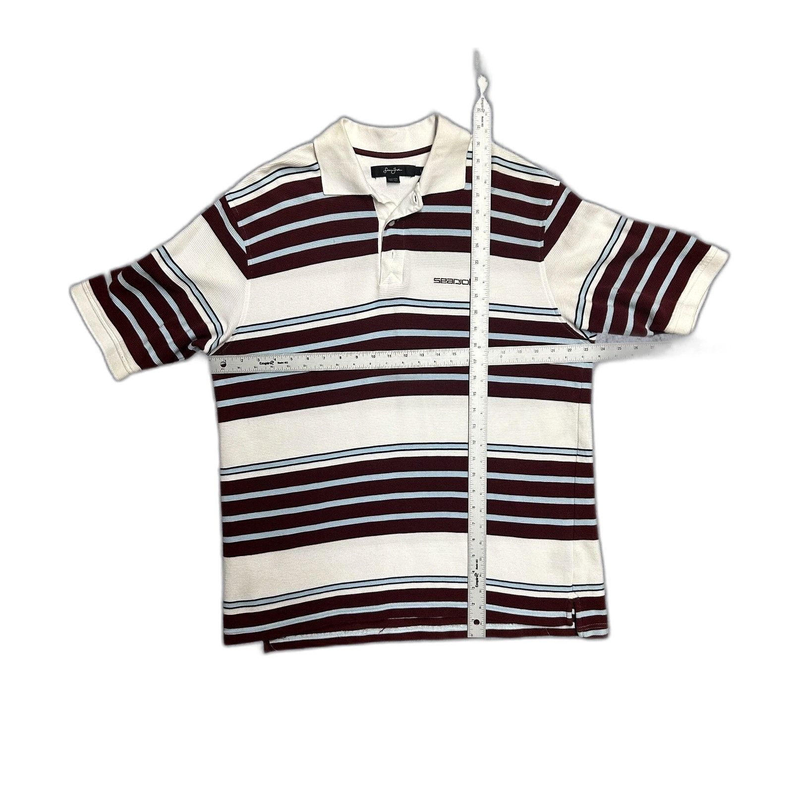 Sean John Sean John Y2K Hip-Hop Polo Shirt Vintage Striped Mens Large Size US L / EU 52-54 / 3 - 3 Thumbnail