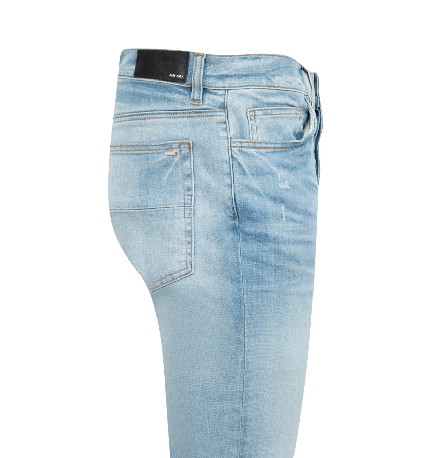 Amiri o1h1sh10525 Starburst Applique Skinny Jeans in Blue Size US 38 / EU 54 - 3 Thumbnail