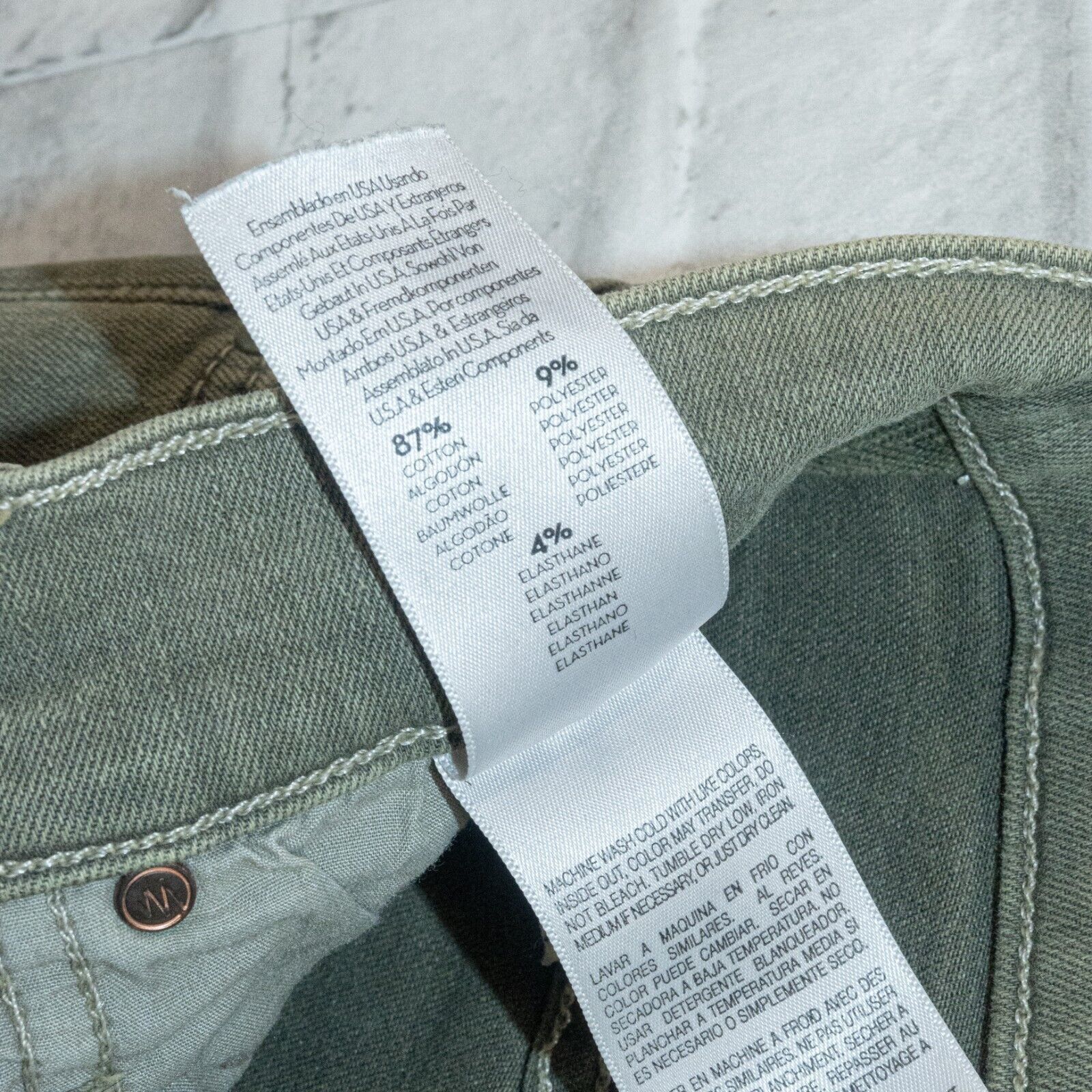 MOTHER MOTHER Denim Insider Crop Step Fray Jeans in Dye Faded Army Size 25" / US 0 / IT 36 - 7 Thumbnail