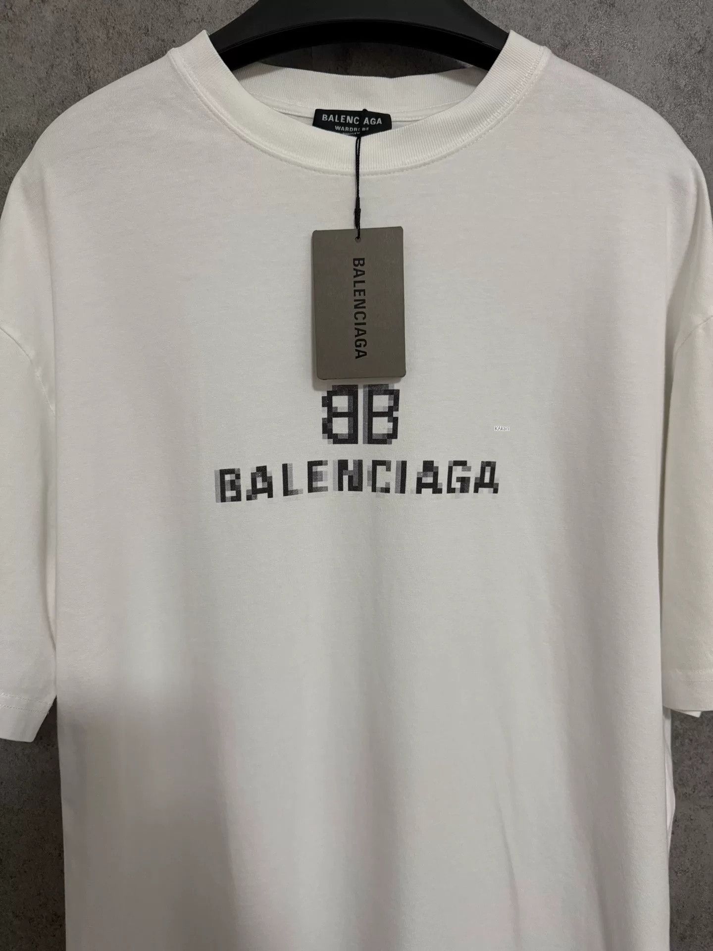 Balenciaga Balenciaga White Mosaic Short-Sleeve Size US M / EU 48-50 / 2 - 2 Thumbnail