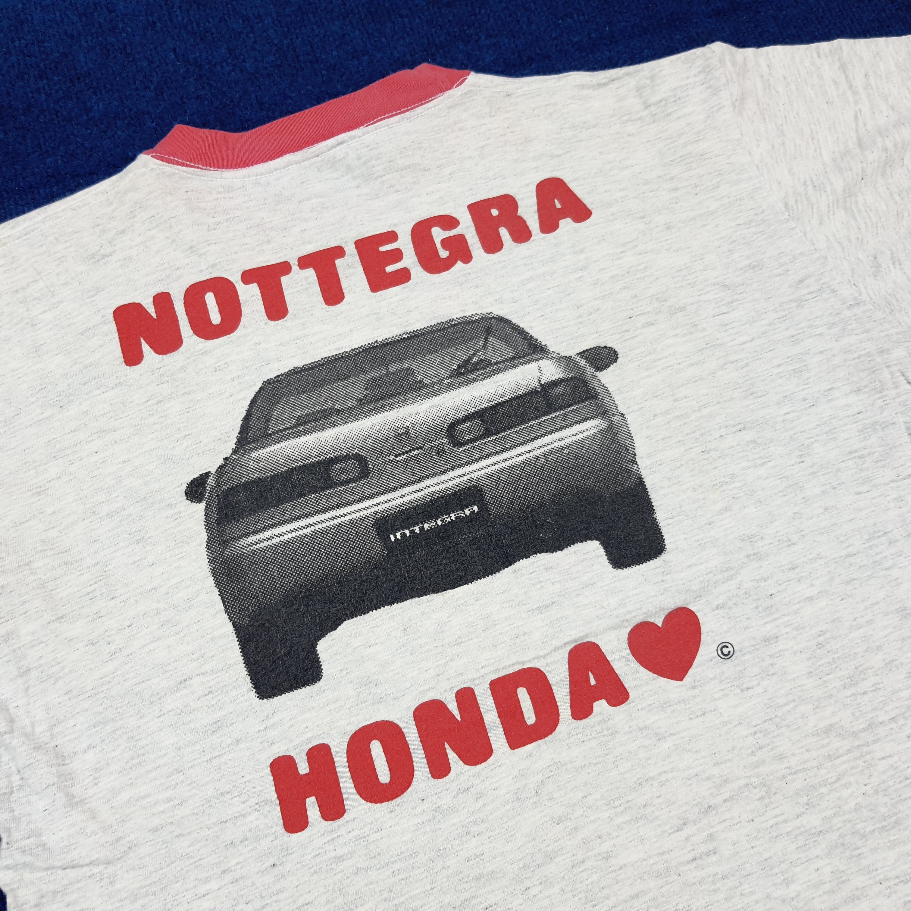 Honda Vintage Integra Nottegra Honda Mirror Print Tshirt C299N30 Size US L / EU 52-54 / 3 - 5 Thumbnail