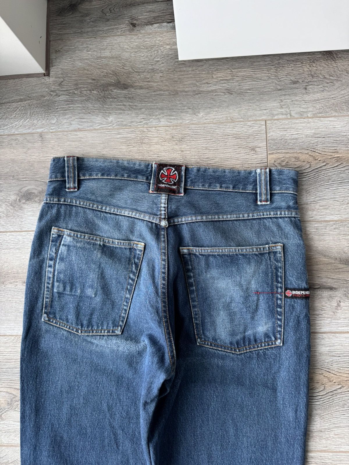 Independent Truck Co. Vintage Independent Truck Company Rap Distressed Jeans Size US 34 / EU 50 - 15 Thumbnail