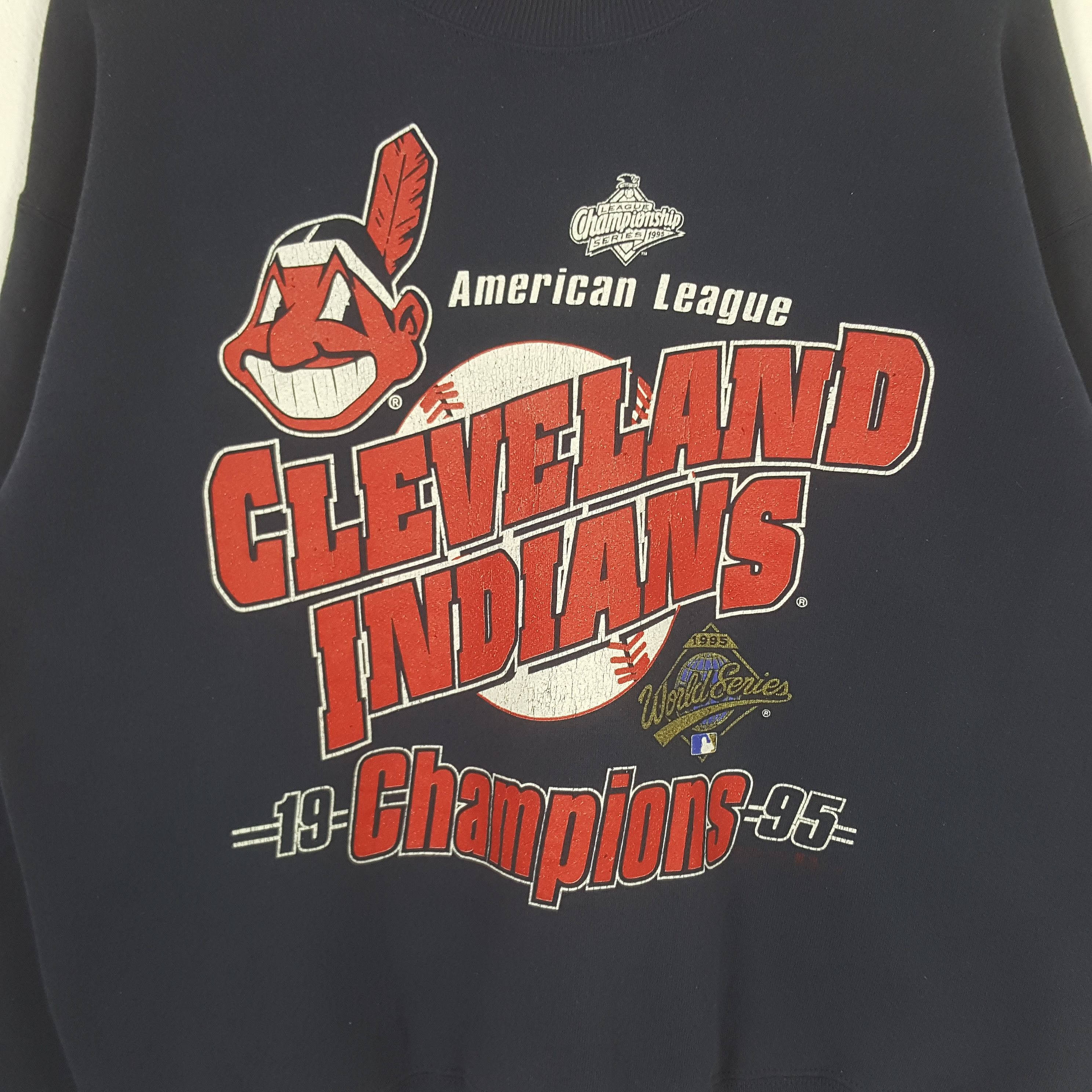 Lee × MLB × Vintage Vintage Cheveland Indians Baseball Team Sweatshirt C287N12 Size US L / EU 52-54 / 3 - 2 Thumbnail