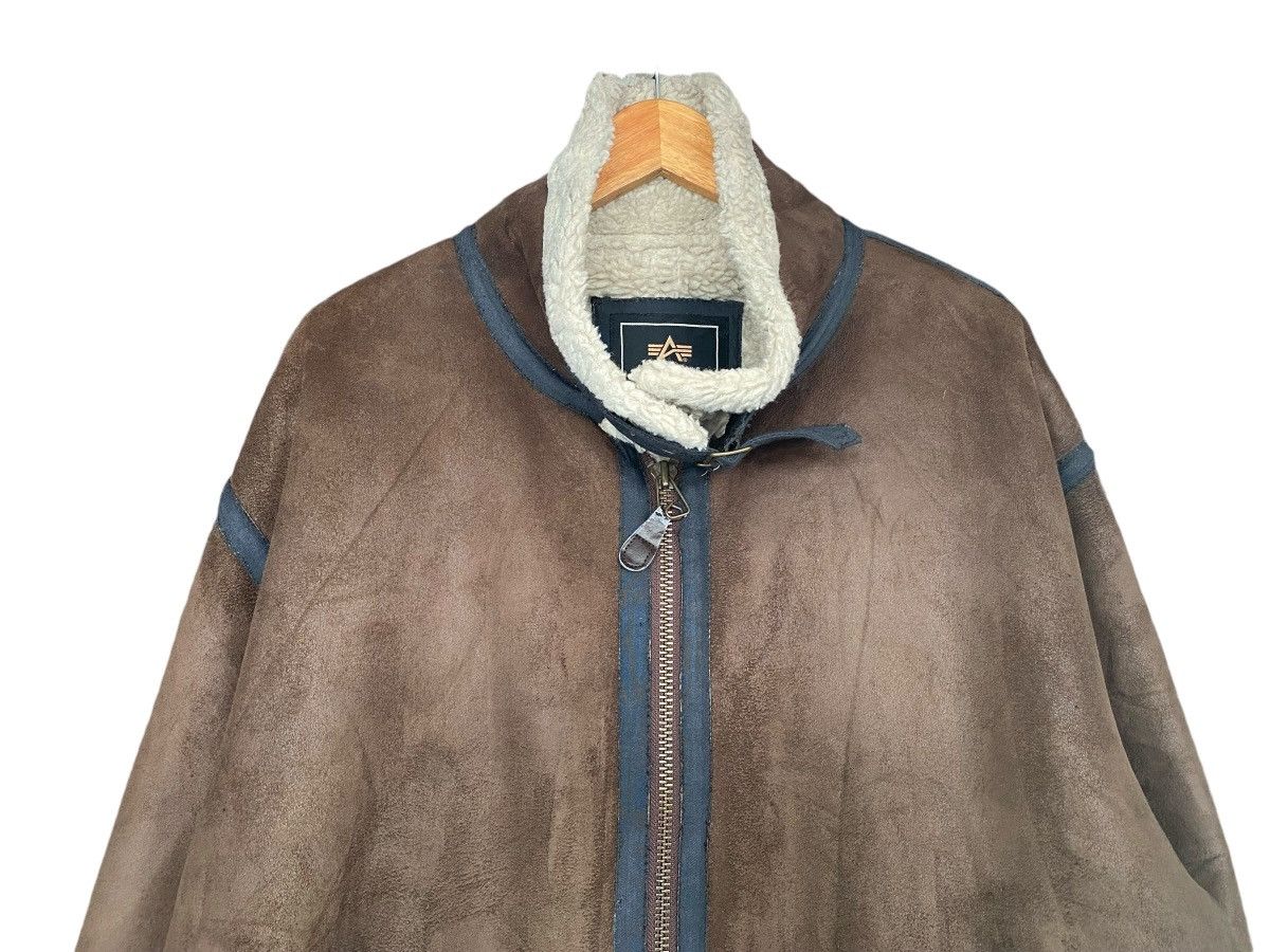 Alpha Industries Vtg ALPHA INDUSTRIES Sherpa Bomber B-3 Jacket Size US XXL / EU 58 / 5 - 5 Thumbnail