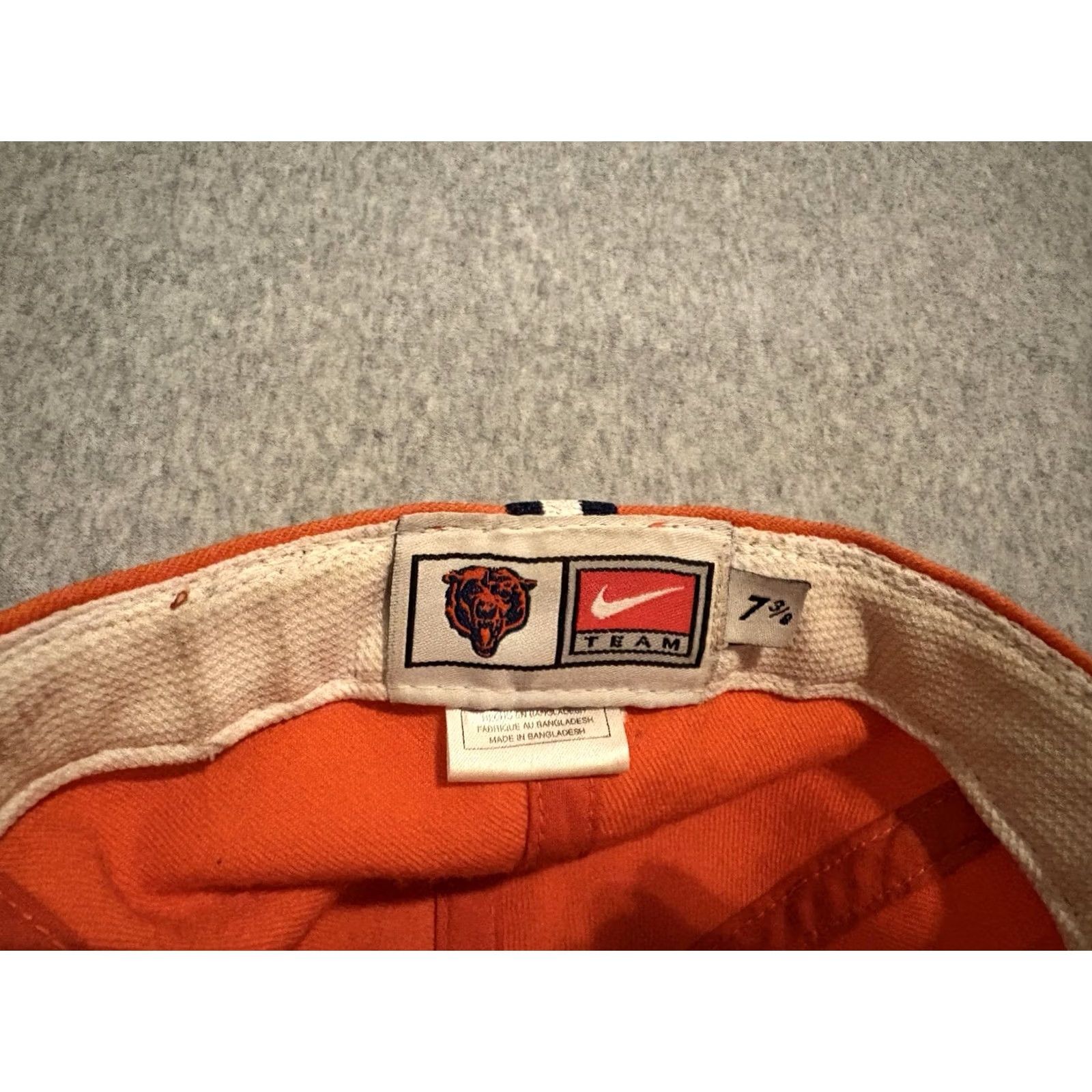 Nike VINTAGE Nike Hat Chicago Bears NFL Orange Wool Cap 7 3/8 Men Baseball Cap Orange Wool Fans 7 3/8 Mens Size ONE SIZE - 5 Thumbnail