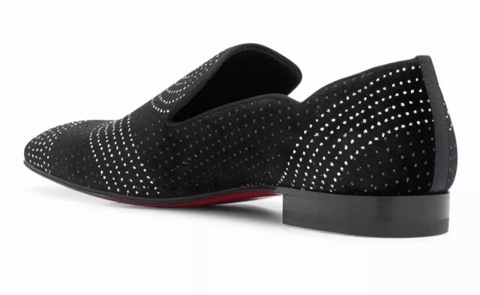 Christian Louboutin o1bcso1str1024 Dandy Chick Flat in Black Size US 12 / EU 45 - 2 Thumbnail