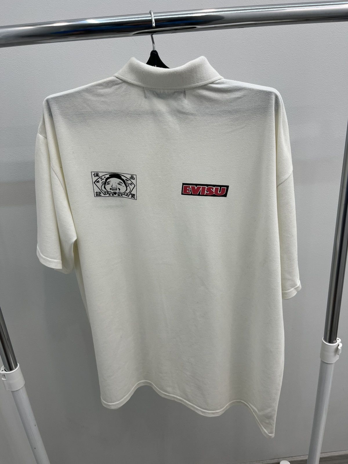 Evisu Evisu Logo Cotton Polo Shirt Size US XL / EU 56 / 4 - 2 Thumbnail