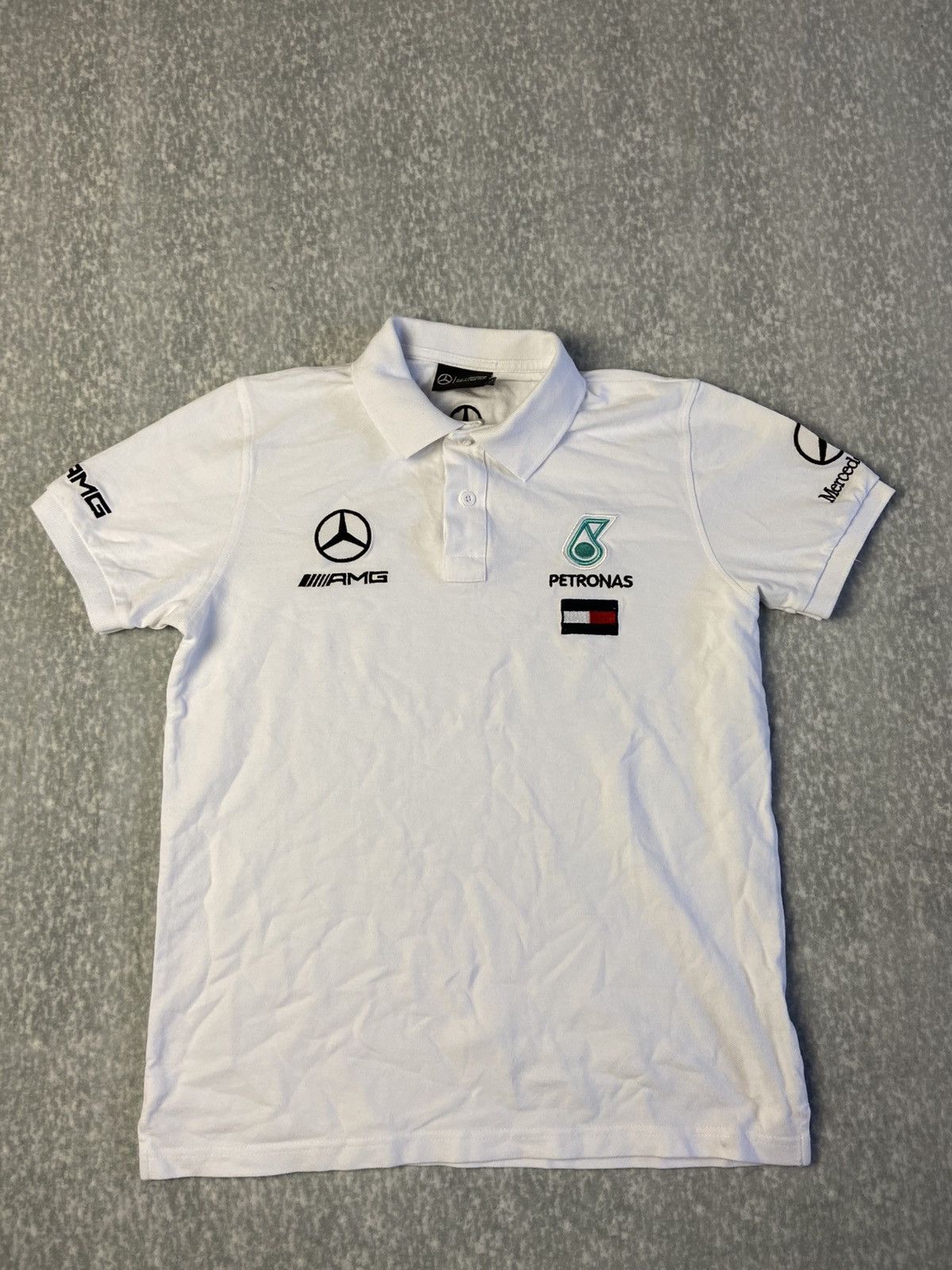 Mercedes-Benz Official Mercedes Benz F1 Team Polo Shirt x Tommy Hilfiger Size US L / EU 52-54 / 3 - 1 Thumbnail