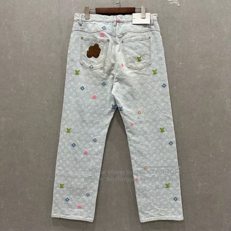 Louis Vuitton Louis Vuitton Tyler Co-branded Colorful Embroidered Patchw Size US 30 / EU 46 - 2 Thumbnail