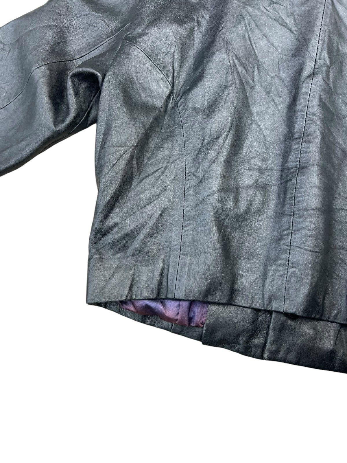 Hai Sporting Gear × Issey Miyake Vintage Hai Sporting Patina Sheepskin Leather Jacket Crop Size US M / EU 48-50 / 2 - 22 Thumbnail