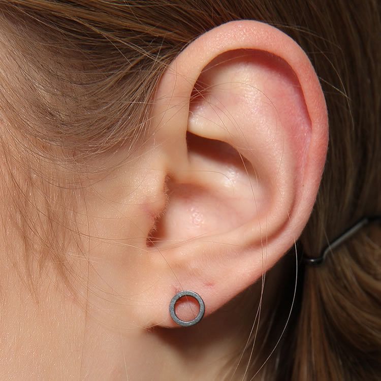 Diamond Earrings x Jewelry New Trend Earrings One Pairs Chrome Jewelry in Silver, Men's