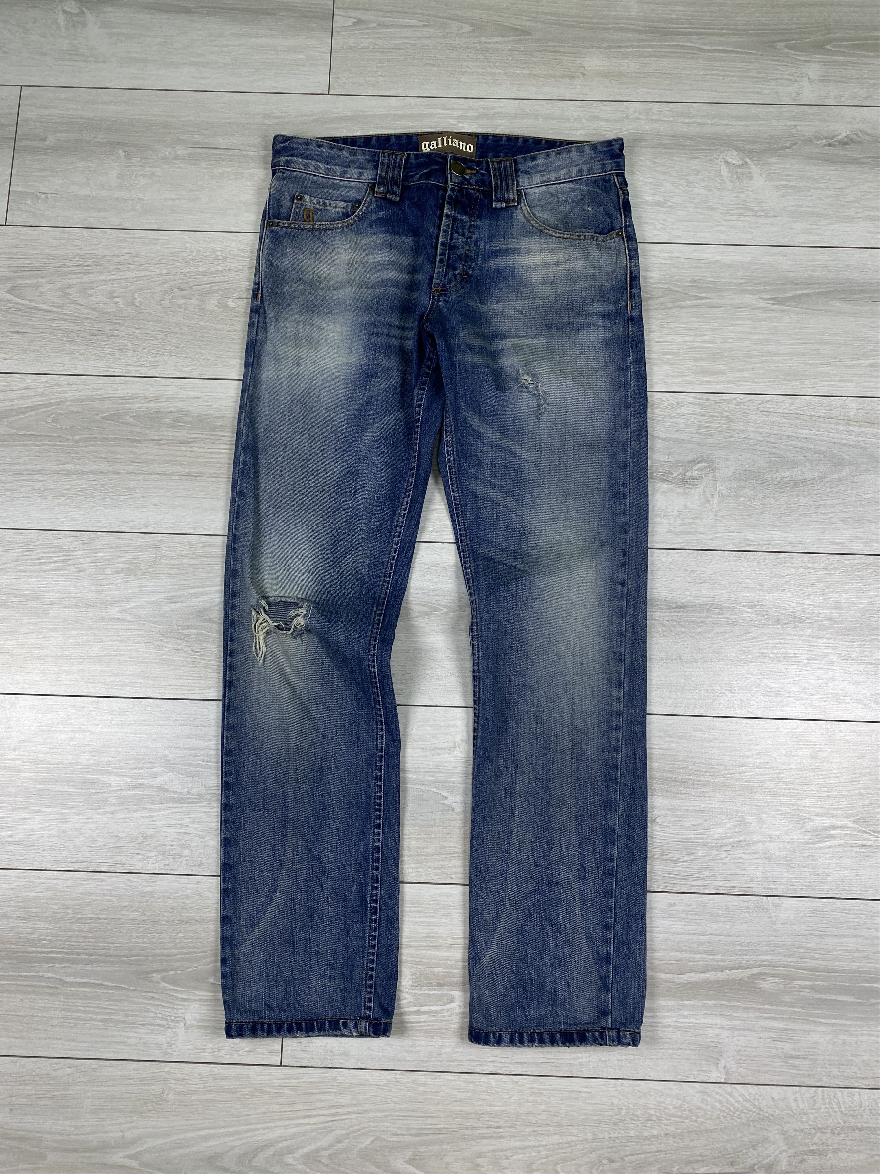 John Galliano Galliano Newspaper Denim | Grailed
