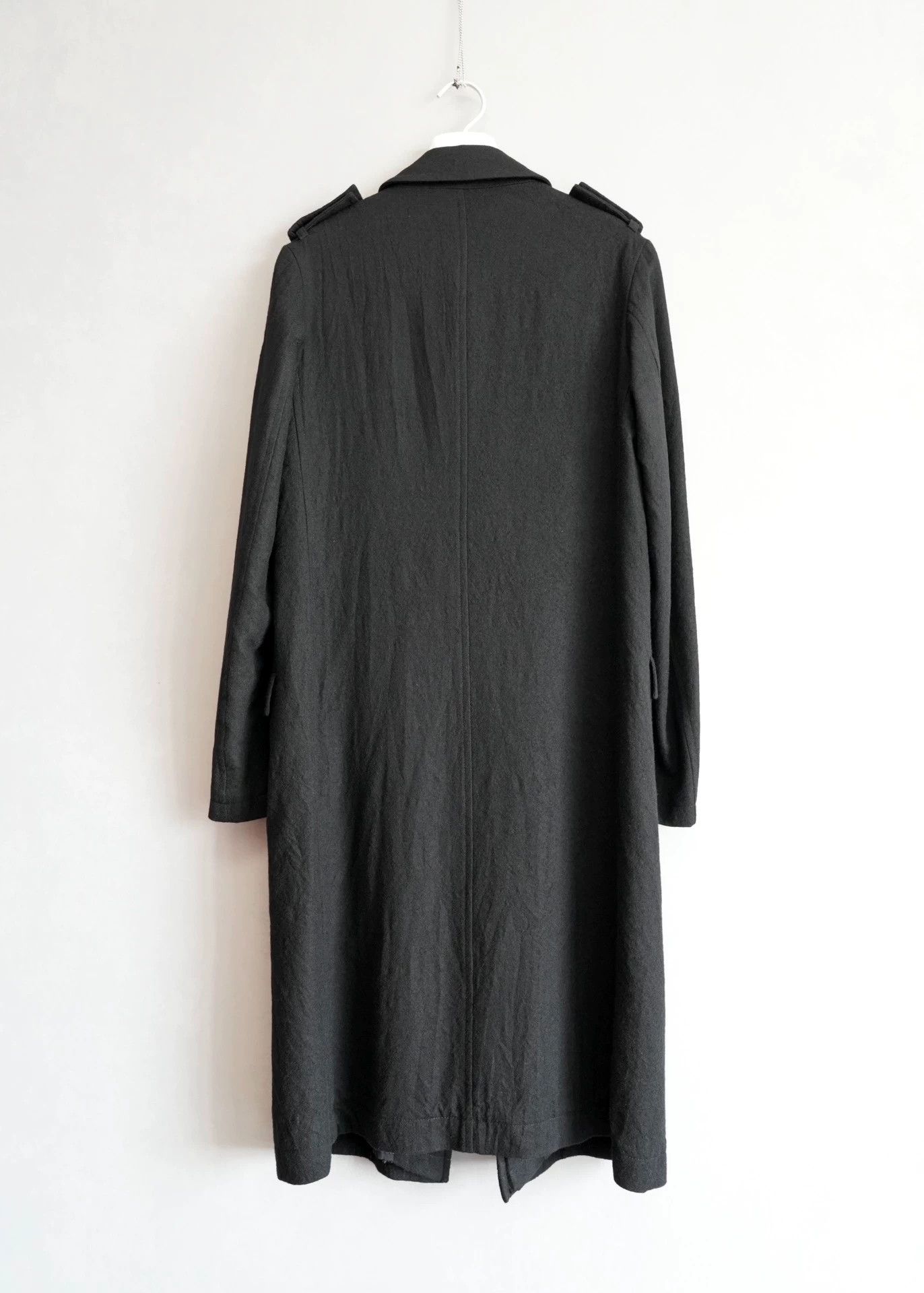 Yohji Yamamoto Yohji Yamamoto 10AW Double-Breasted Wool Coat Black Size US M / EU 48-50 / 2 - 4 Thumbnail