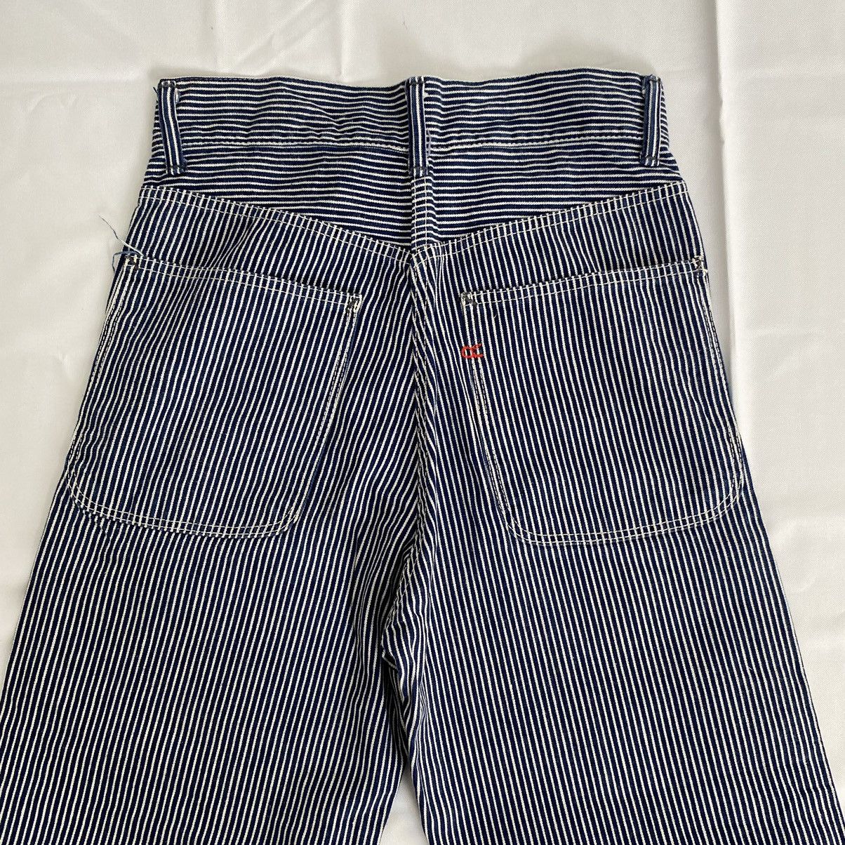 45rpm VTG 45rpm Blue Cafe Hickory Striped Workwear Denim Jeans Size US 27 - 12 Thumbnail