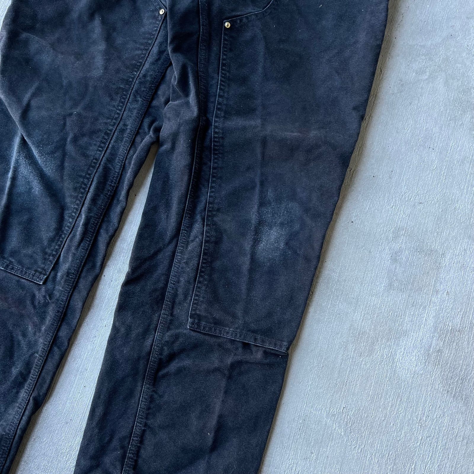 Carhartt × Vintage Vintage Y2K Carhartt black double knee work carpenter pants Size US 32 / EU 48 - 4 Thumbnail