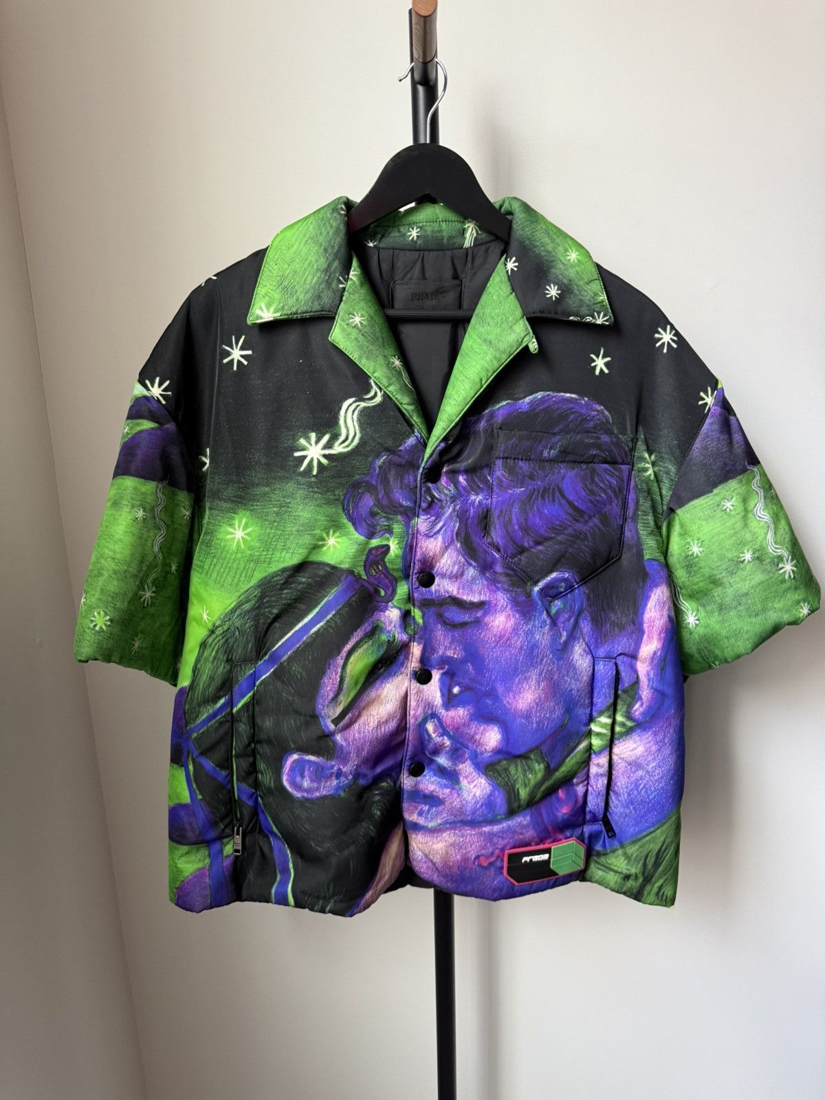 Prada Impossible True Love Padded Nylon Shirt Fall 2018 Size US L / EU 52-54 / 3 - 4 Thumbnail