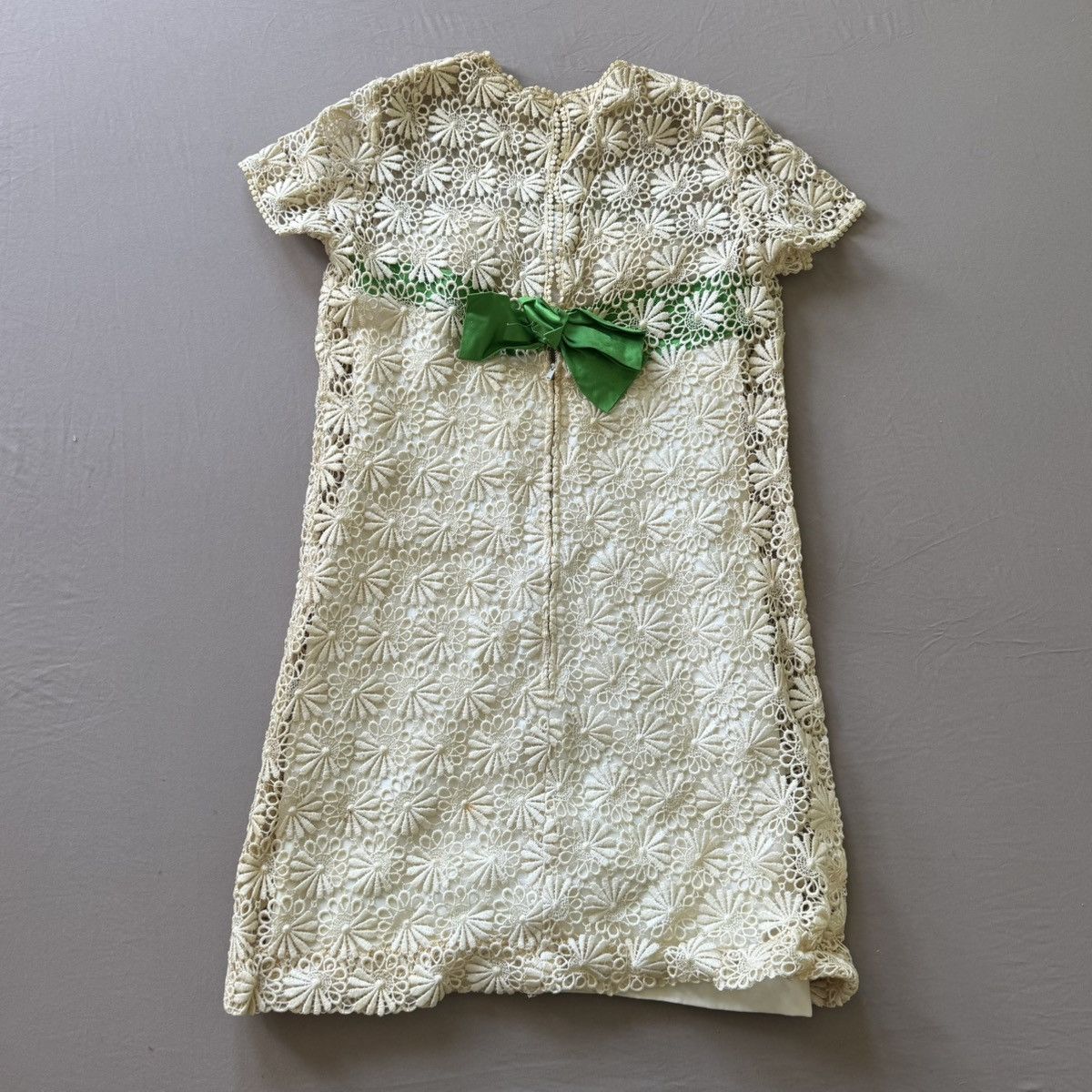 Other Vintage 50s Mr Frank crochet overlay Floral sheath Dress Size S / US 4 / IT 40 - 2 Thumbnail