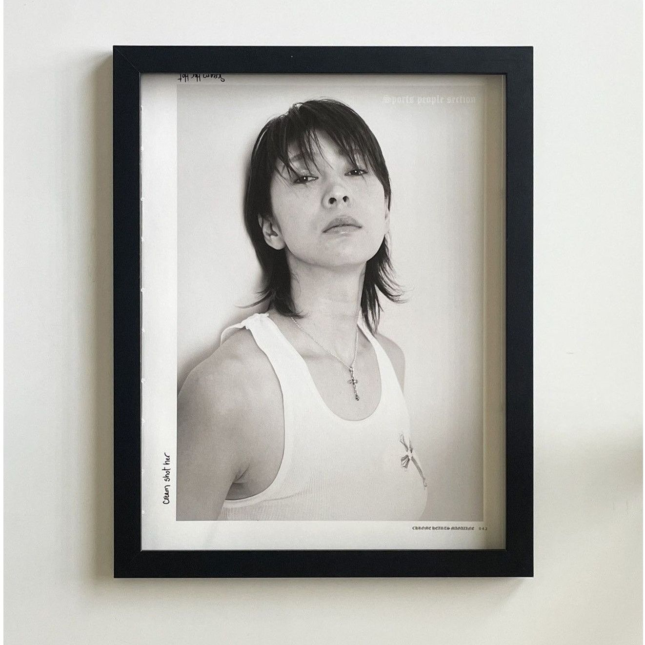 Chrome Hearts × Vintage Chrome Hearts black/white photo Poster framed 9x11 Size ONE SIZE - 1 Thumbnail