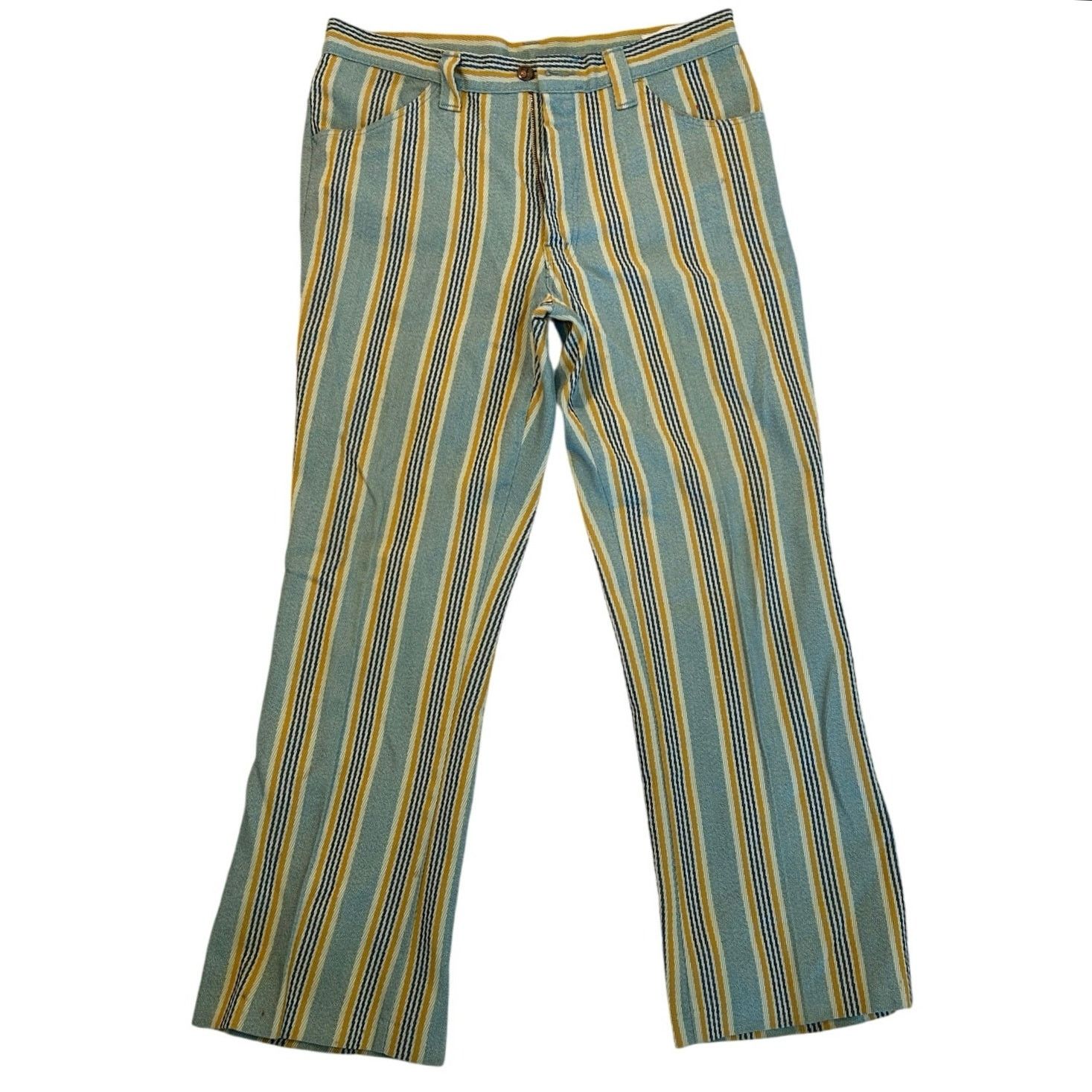 Farah Vintage Farah Striped Women's Pants Size 12 Artisan Cotton Size 34" / US 12 / IT 48 - 1 Thumbnail