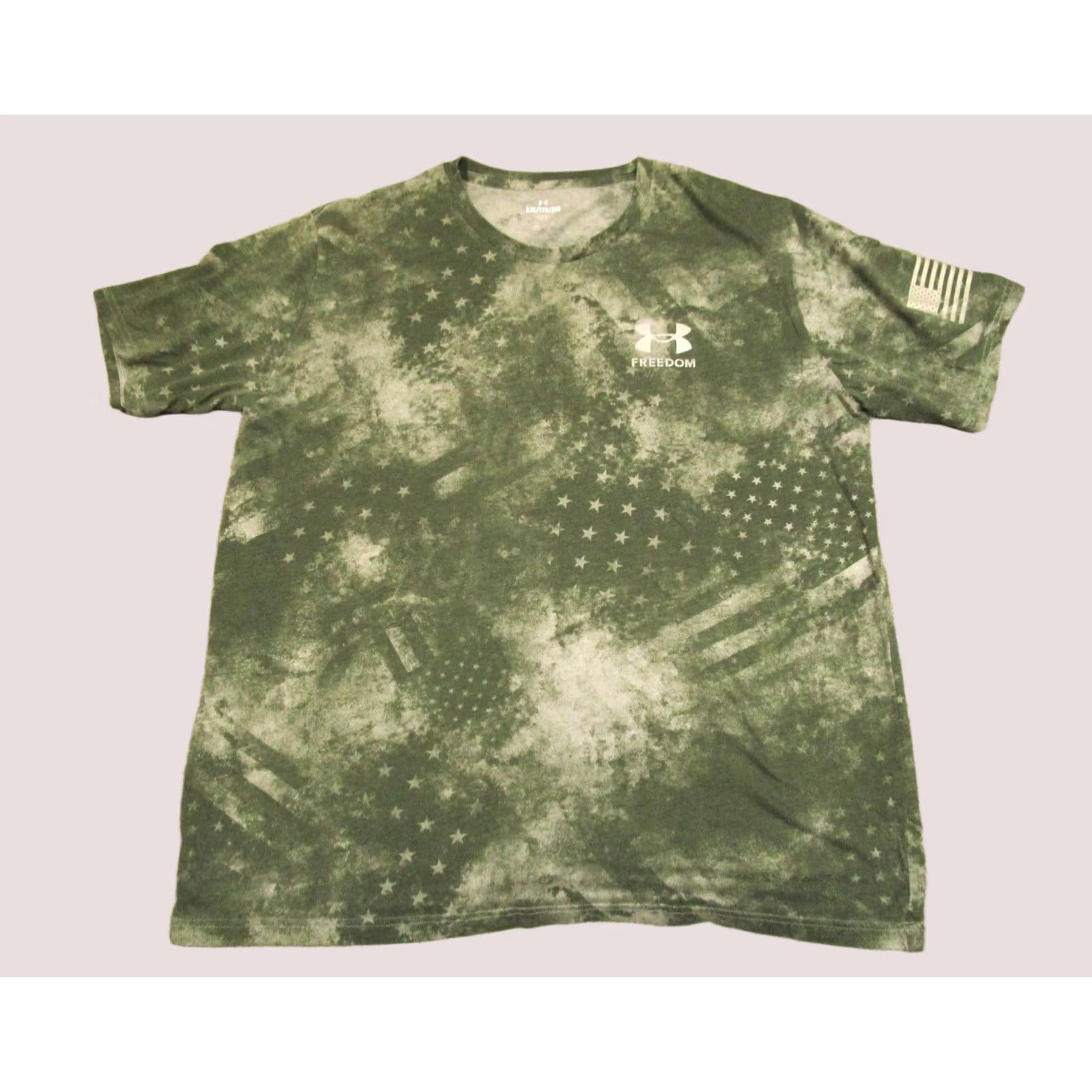 Under Armour Under Armour Shirt 2XL Green USA Flag Patriotic AOP Short Sleeve Crew Neck T-Shirt Men’s Size US XXL / EU 58 / 5 - 1 Thumbnail