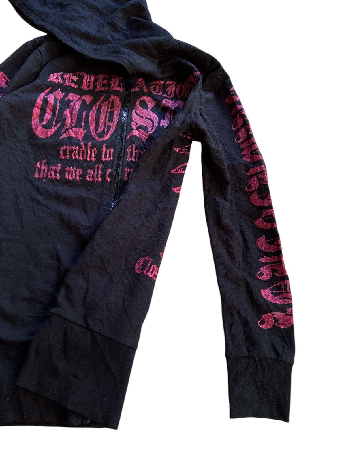 Japanese Brand BLUE STRIVE GOTHIC STYLE ZIP HOODIE Size US S / EU 44-46 / 1 - 6 Thumbnail