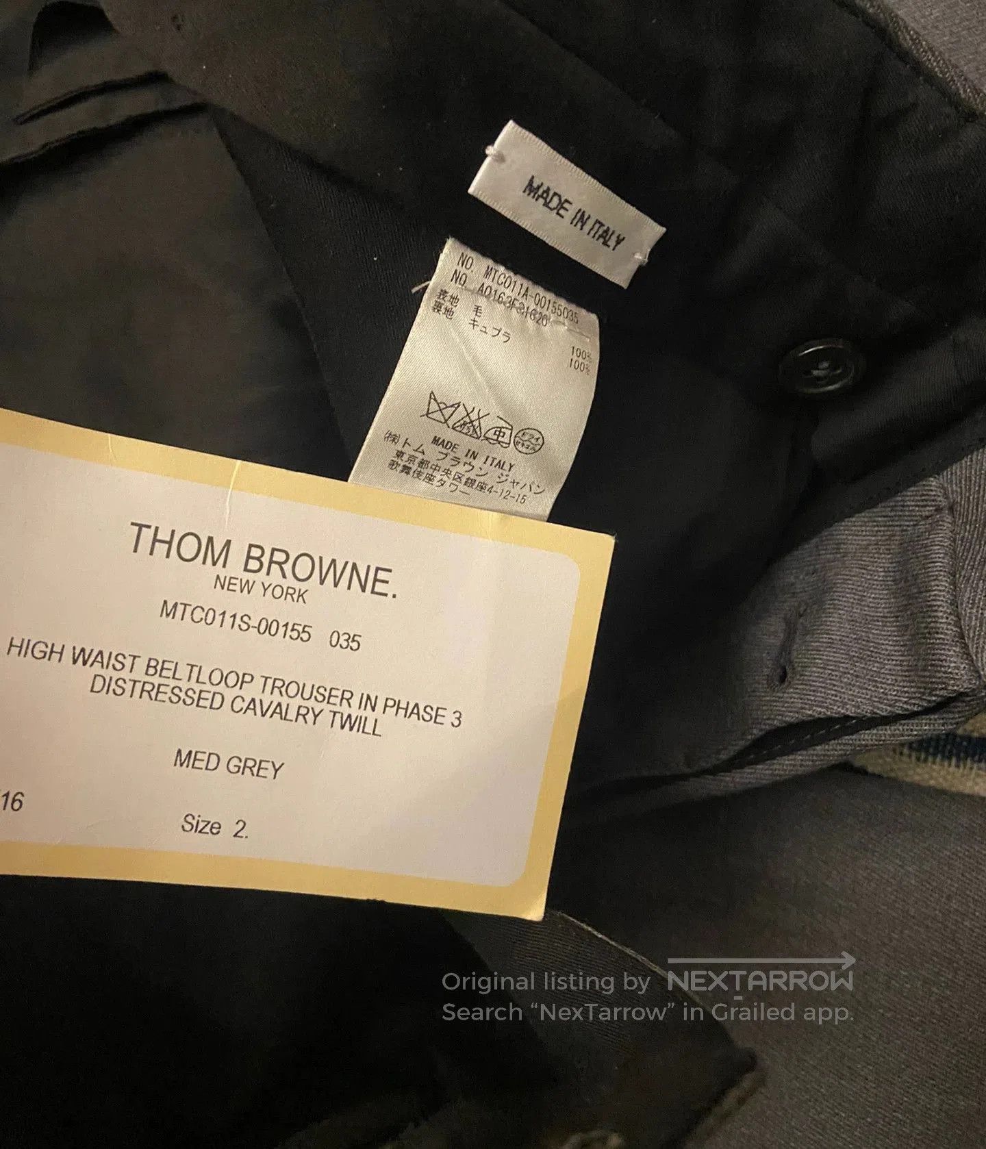 Thom Browne thom browne distressed gray trousers. Size US 41 - 4 Thumbnail