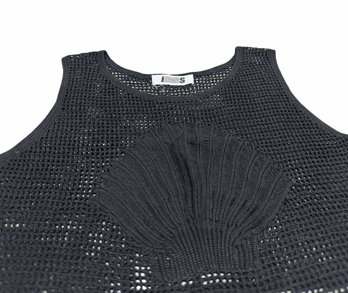Issey Miyake 🔥Vintage IS Issey Miyake Cropped Mesh Tank Top Size US XS / EU 42 / 0 - 2 Thumbnail