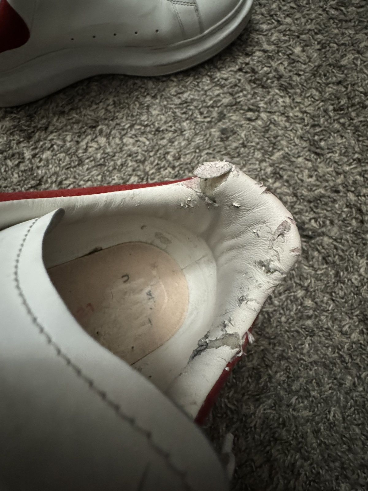 Alexander McQueen Alexander Mcqueens Designer red and white shoes Size US 11 / EU 44 - 6 Thumbnail