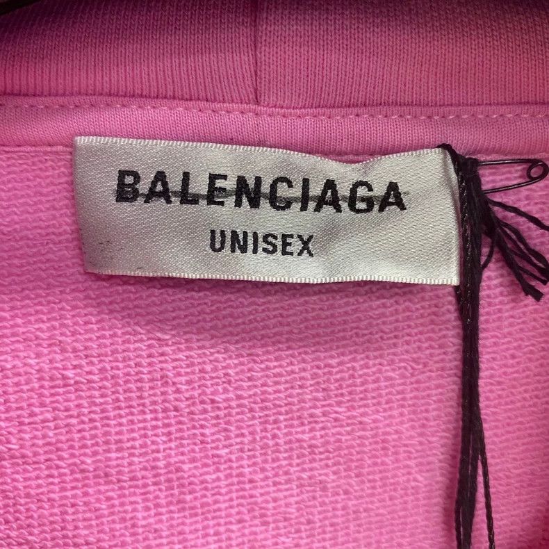 Balenciaga Balenciaga Pink lock full diamond logo hoodie Size US M / EU 48-50 / 2 - 3 Thumbnail