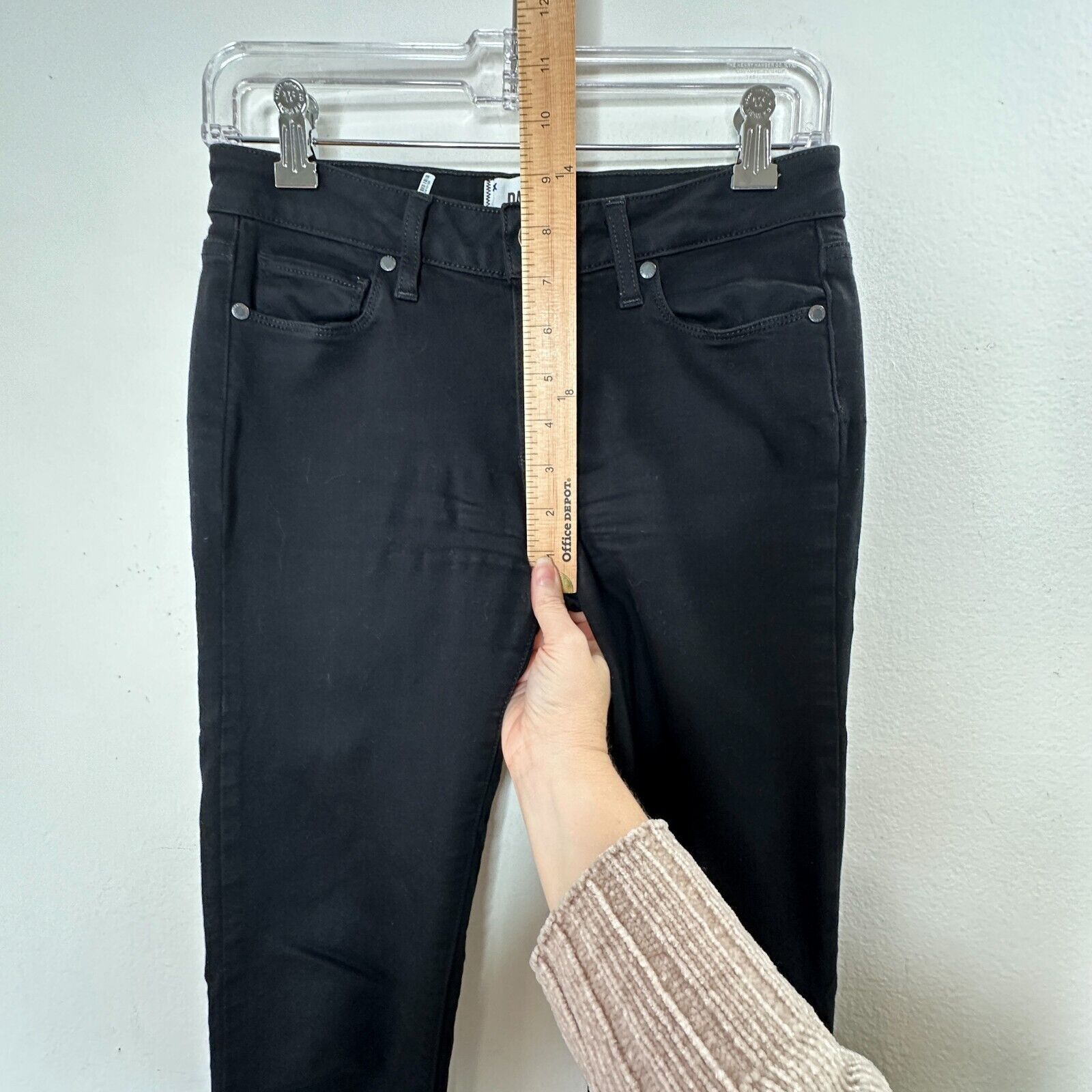 Paige Paige Black Shadow Verdugo Ultra Skinny Jeans 5 Pocket 27 Size 27" / US 4 / IT 40 - 9 Thumbnail
