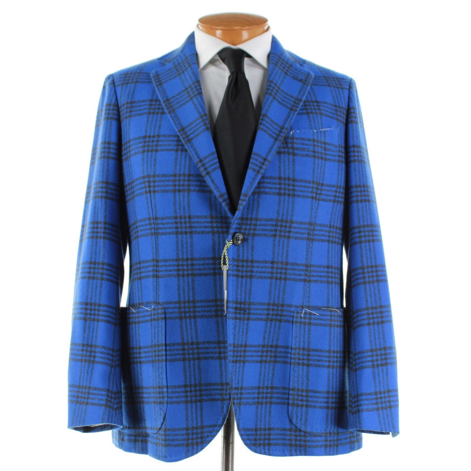 SARTORIO Sartorio Sport Coat Size 44 Regular US in Blue Size 44R - 1 Thumbnail