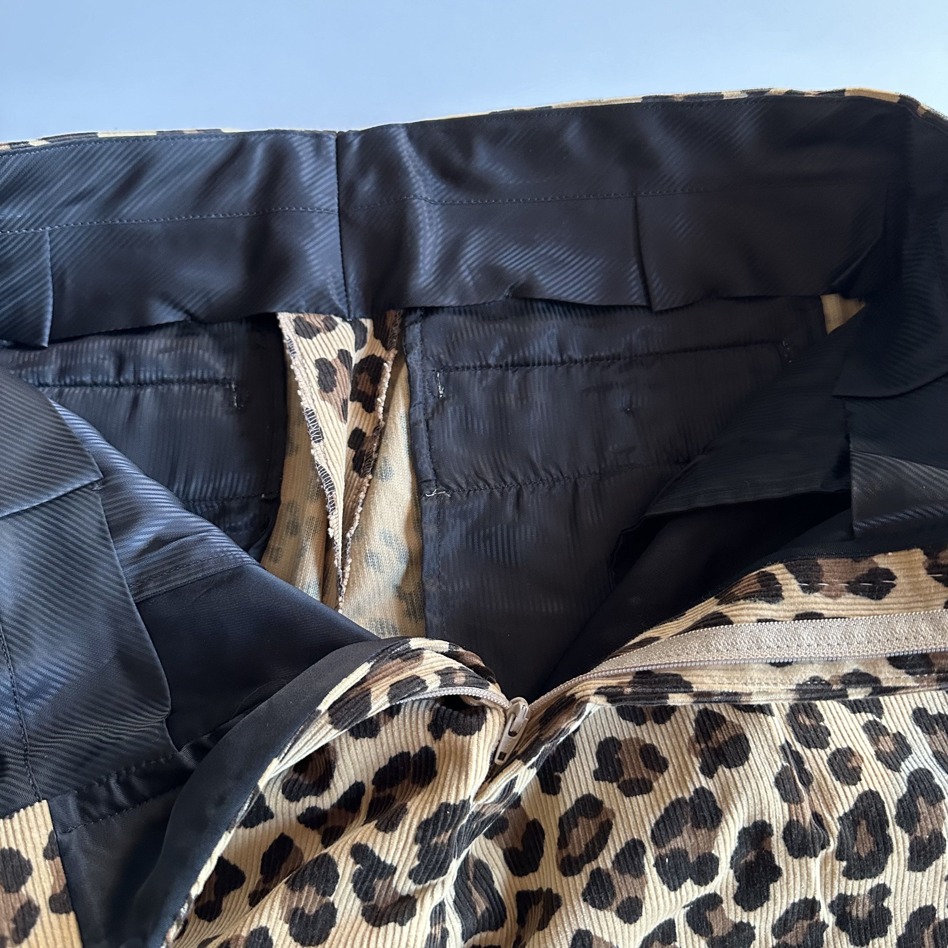 Wacko Maria WACKO MARIA Pleated Leopard-Print Cotton Corduroy Trousers Size US 34 / EU 50 - 4 Thumbnail